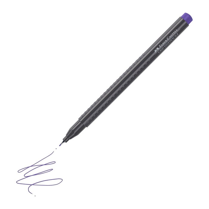 FABER-CASTELL Grip Fineliner lila 0,4 mm, 1 St.