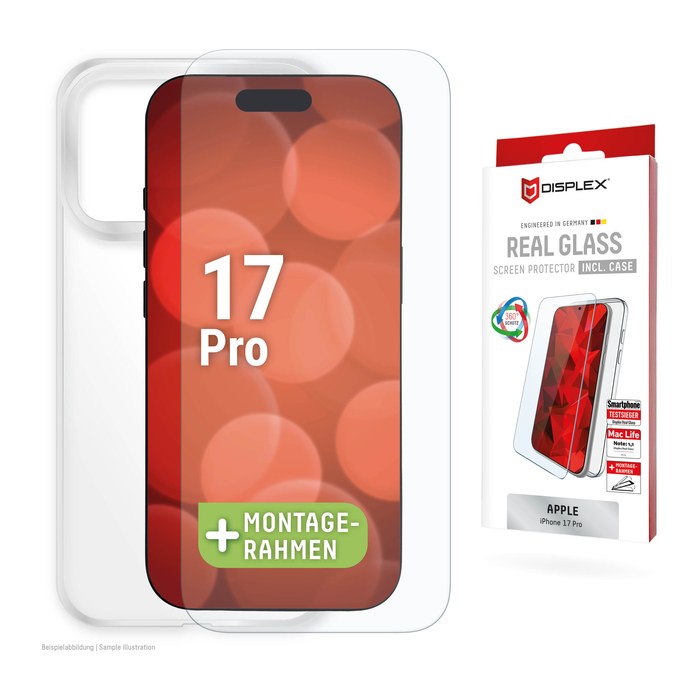 DISPLEX® Real Glass Schutz-Set für Apple iPhone 17 Pro