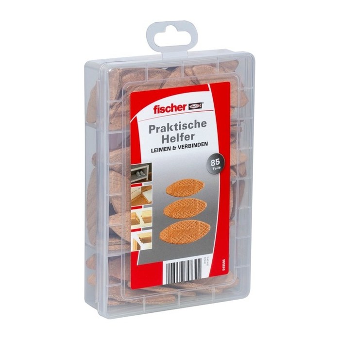 fischer EasyDIY Box 548595 Dübel- und Schrauben-Set, 85-teilig