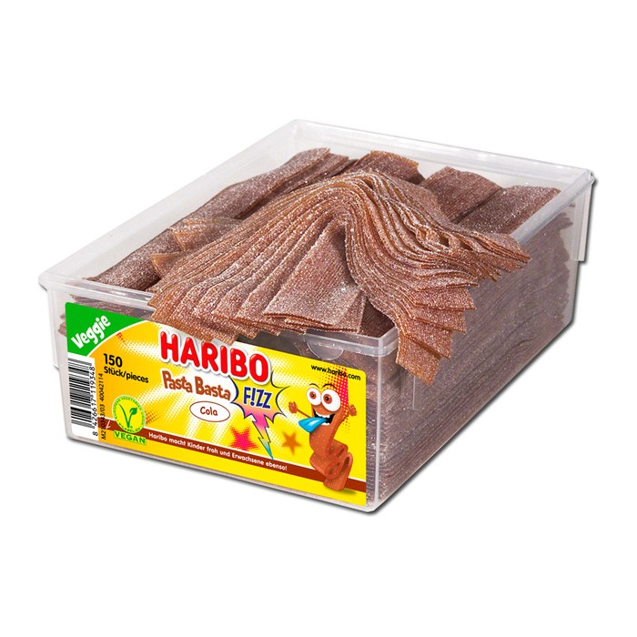 HARIBO Pasta Basta Cola Fruchtgummi 150 St./1125,0 g, 150 St.