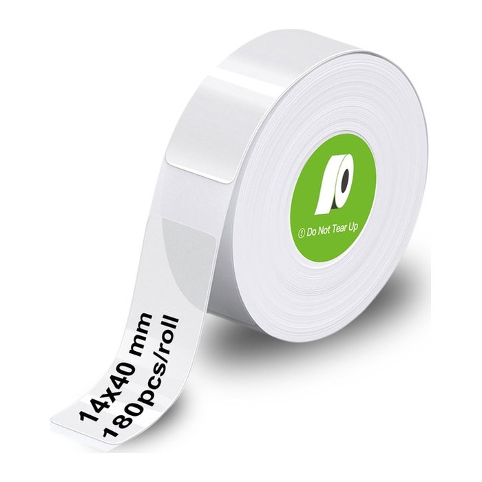 OLYMPIA Etikettenrolle für Etikettendrucker transparent, 14,0 x 40,0 mm, 1 x 180 Etiketten
