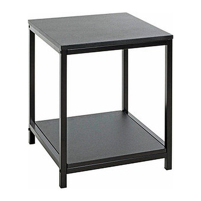 HAKU Möbel Beistelltisch rechteckig MDF-Platte schwarz 38,0 x 38,0 x 47,0 cm, 1 St.