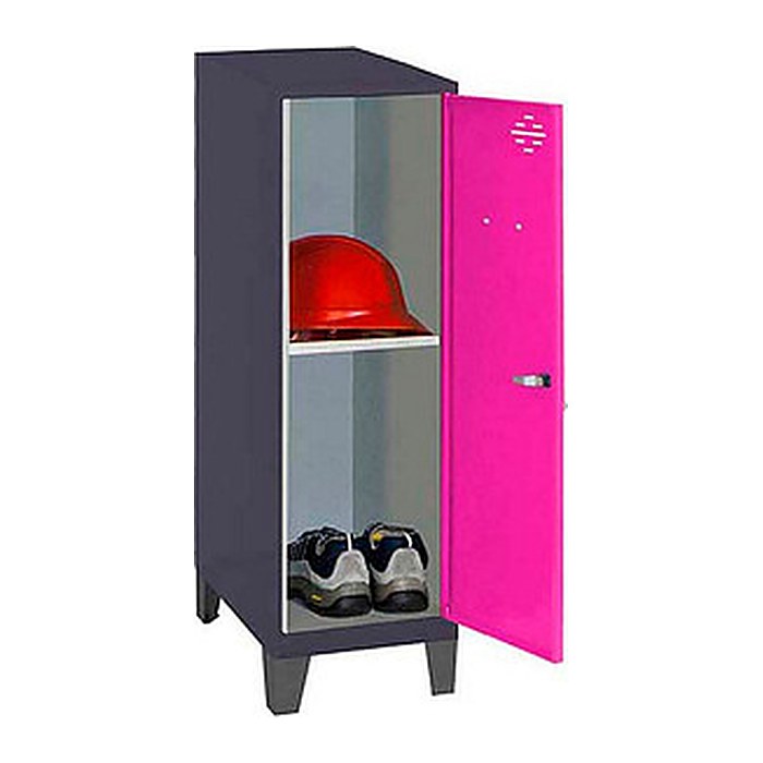 Simonrack Spind SIMONLOCKER DISM anthrazit, pink 8425437122118, 1 Schließfach 40,0 x 50,0 x 101,5 cm