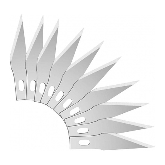 Hansa Bastelmesser-Klingen silber, 10 St.