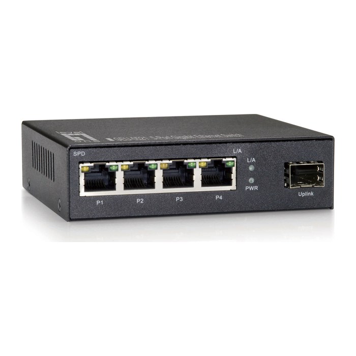 LevelOne Switch 4xGE/1xGSFP unmanaged Plastik