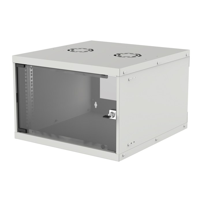 INTELLINET Wandverteiler 19" 6 HE 540x400 Flatpack grau
