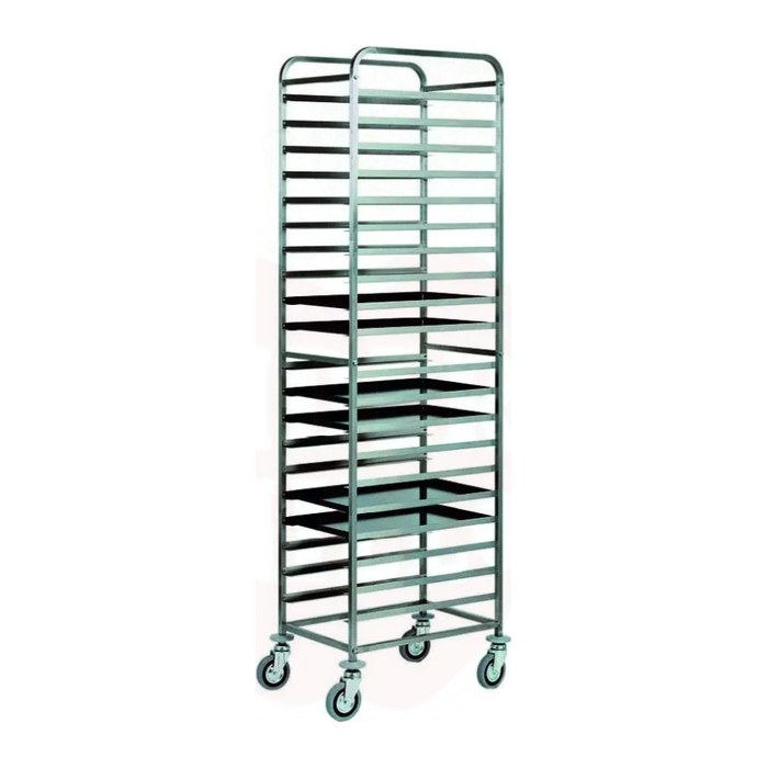 HENDI Servierwagen silber 80,0 x 41,0 x 95,0 cm