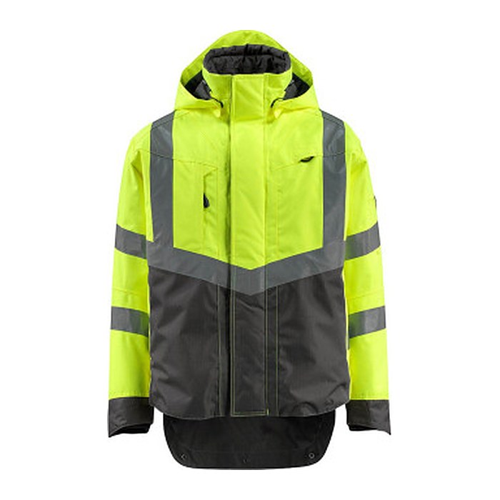 MASCOT® unisex Warnjacke Harlow gelb, anthrazit Größe 2XL