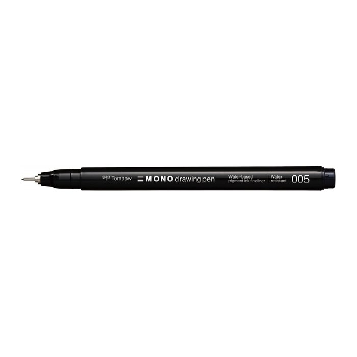 Tombow MONO drawing pen 005 Fineliner schwarz 0,2 mm, 1 St.