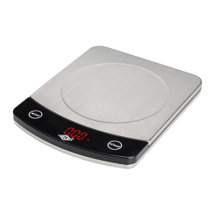 WEDO Küchenwaage PROFI-STEEL silber für max. 10,0 kg