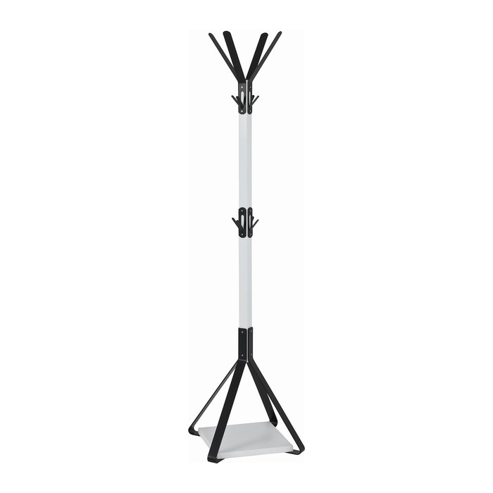 HAKU Möbel Kleiderständer 13363 weiß Metall 10 Haken 41,0 x 178,0 cm, 1 St.