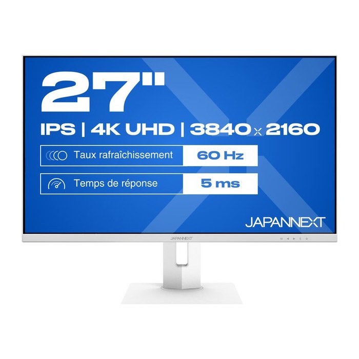 JAPANNEXT 68,6cm JN-IPS270UHD60F-C65W-HSP-W HDMI/DP UHD