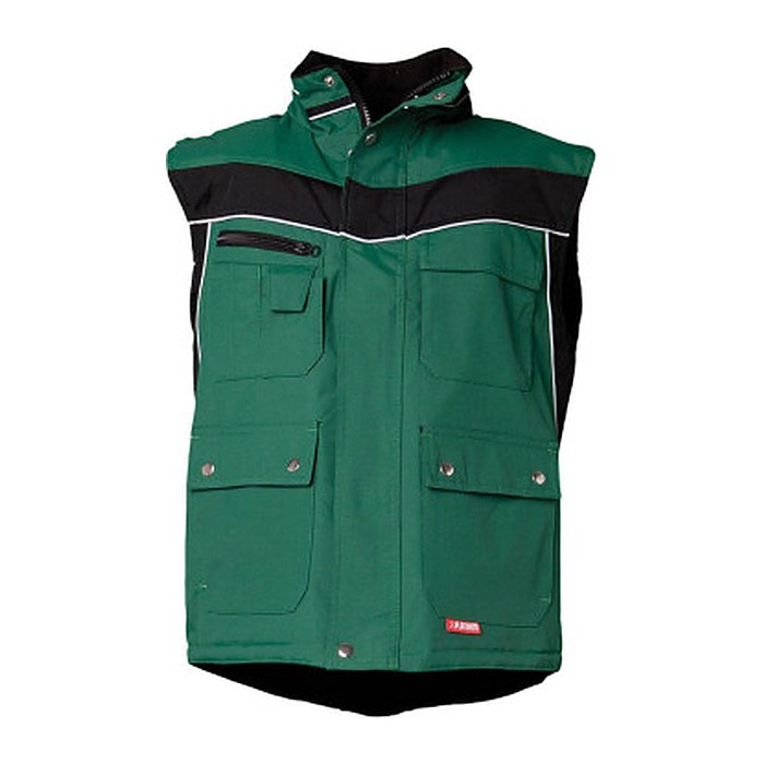 PLANAM® unisex Winterweste PLALINE grün, schwarz Größe 4XL