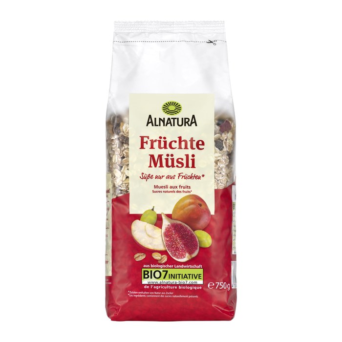 ALNATURA Bio Früchte Müsli 750,0 g, 1 St.