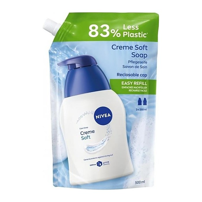 NIVEA Creme soft Nachfüllpack Flüssigseife 500,0 ml, 1 St.