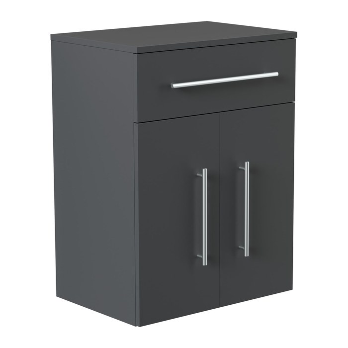 POSSEIK Bad-Hängeschrank LEVANA XL grafit 53,0 x 36,6 x 70,5 cm