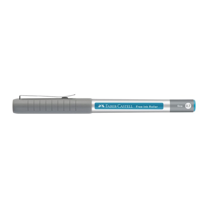 FABER-CASTELL Free Ink Tintenroller grau 0,4 mm, Schreibfarbe: blau, 1 St.