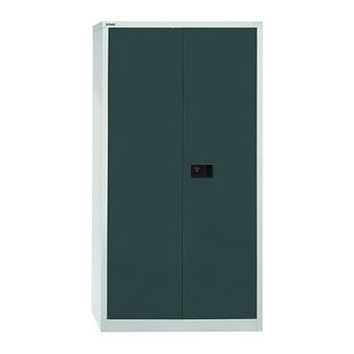 BISLEY Stahlschrank Universal E722A03G525 lichtgrau, anthrazitgrau 3 Fachböden 91,4 x 40,0 x 180,6 cm, aufgebaut, 1 St.