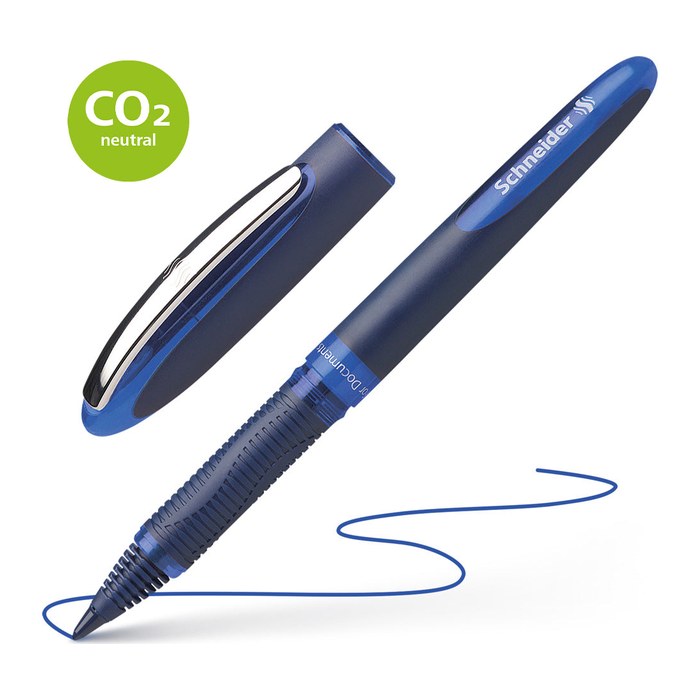 Schneider One Business Tintenroller blau/schwarz 0,6 mm, Schreibfarbe: blau, 1 St.