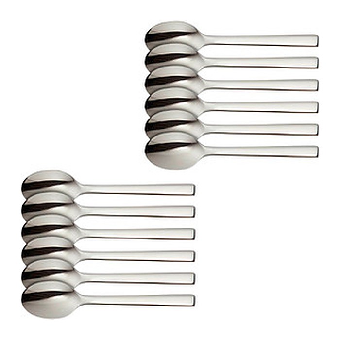 solex® Espressolöffel Maya silber, 12 St.
