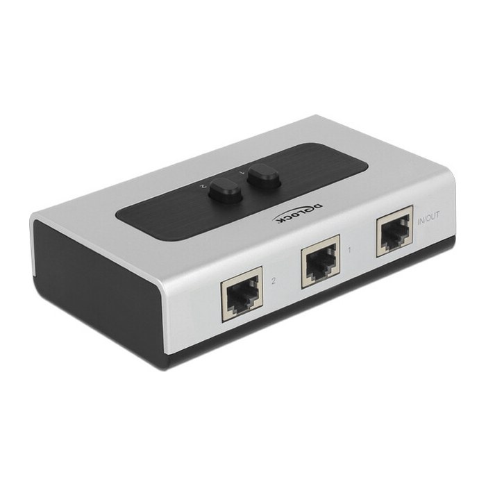 DeLOCK manuell bidirektional Switch 2-fach