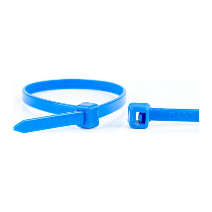 WKK Kunststoffkabelbinder Blau 100x2,5mm 100 St.