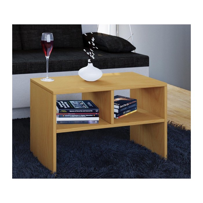 VCM my home Nachto Beistelltisch rechteckig Spanplatte buche 40,0 x 30,0 x 63,0 cm, 1 St.