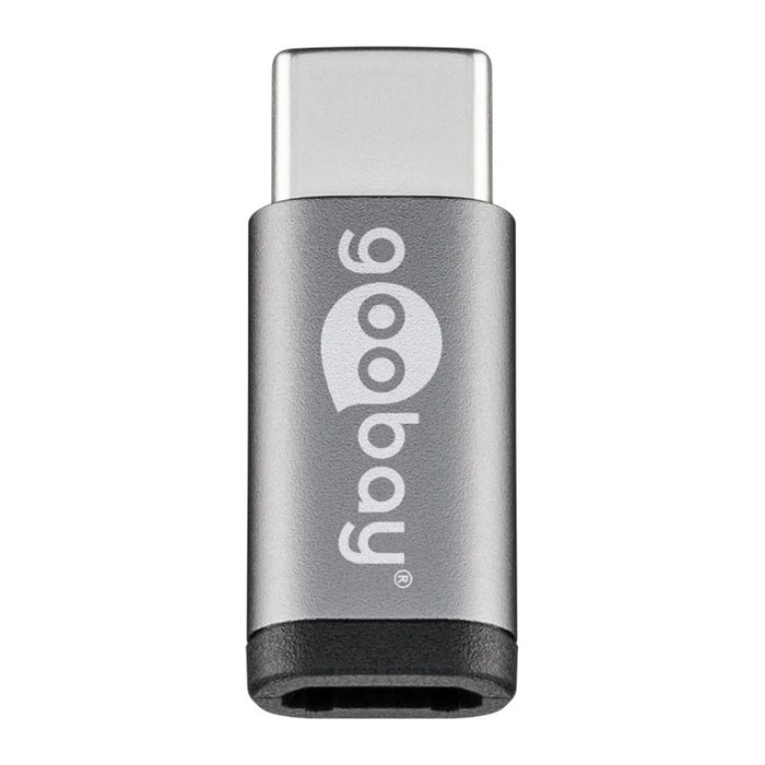 goobay USB C/Micro USB 2.0 B Adapter, 1 St.