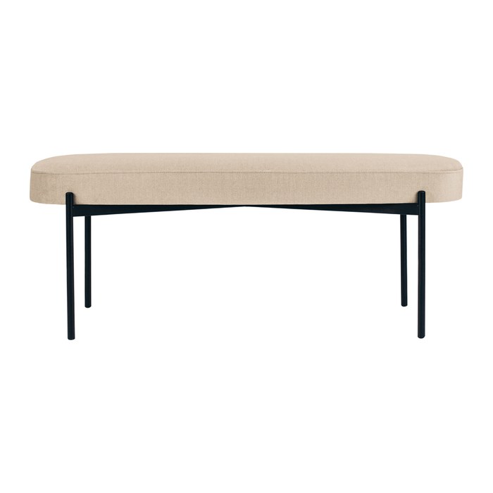 meet powered by PAPERFLOW Sitzbank GAIA L GBOLT.01.12 elfenbein Stoff 118,0 cm