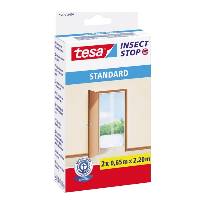 tesa Fliegengitter Insect Stop Standard weiß 2 x 0,65 x 2,2 m