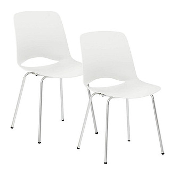 Mayer Besucherstühle 2520_02 weiß Kunststoff, 2 St.