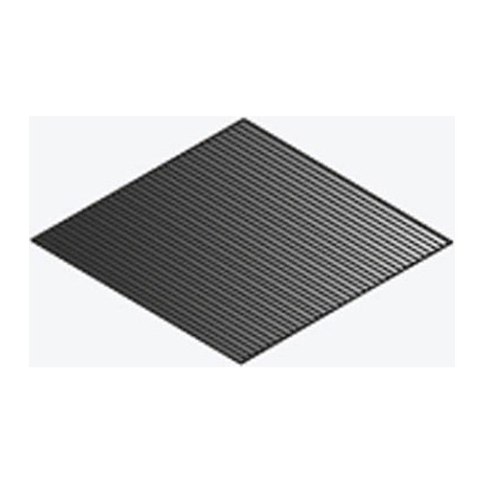 CP Riefen-Gummimatte grafit 44,9 x 49,6 cm