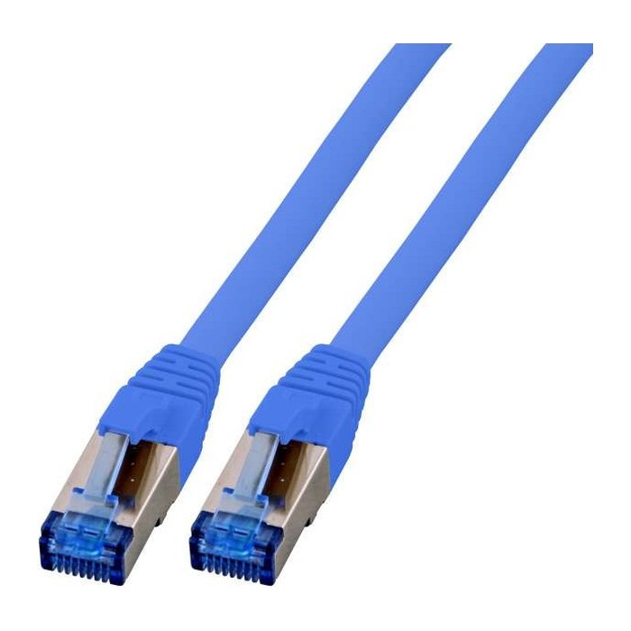 EFB RJ45 Patchk. S/FTP Cat.6A Cat7 TPE superflex 1.50m blau