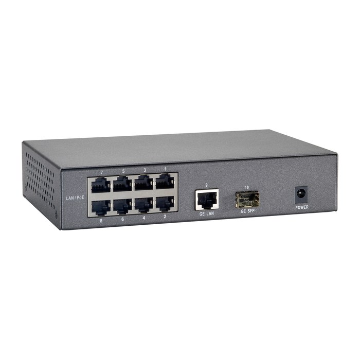 LevelOne PoE+Switch 8xFE PoE/1xGE/1xSFP 90W unmanaged Met.