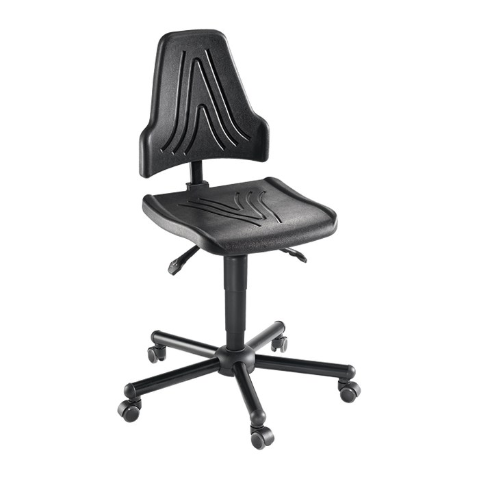 meychair XXL Arbeitsdrehstuhl W19-25-TR-PU schwarz