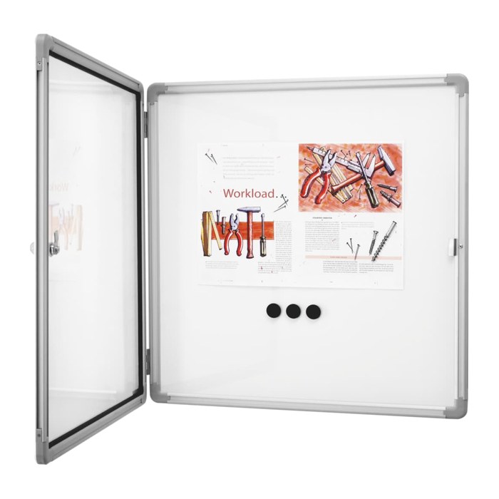 magnetoplan Schaukasten SP weiß 9x DIN A4 87,0 x 4,0 x 108,5 cm, 1 St.
