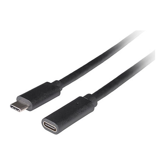 LANBERG USB-C Verlängerungskabel M/F 3.1 0,5m schwarz