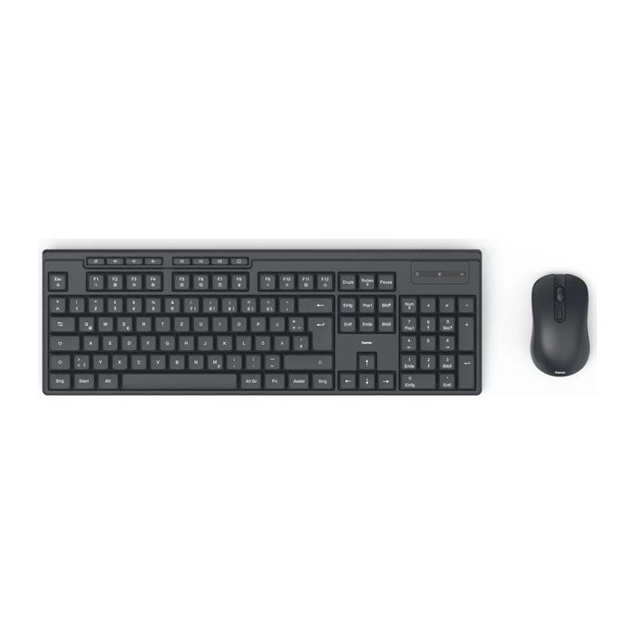 hama WKM-200 Tastatur-Maus-Set kabellos schwarz