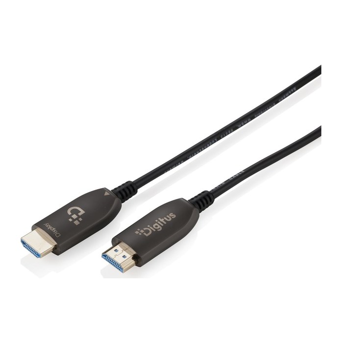 DIGITUS HDMI AOC Hybrid Glasfaserkabel UHD 8K 90m schwarz