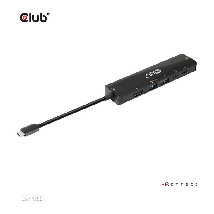 Club3D USB-C 6in1-HUB >HDMI/2xUSB/2xUSB-C/LAN 4K120Hz PD100W retail
