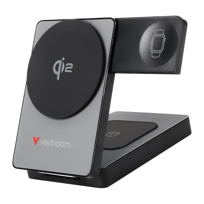 Verbatim Powerbank 5000mAh Charge'n'Go Qi2 Magnetisch Grau