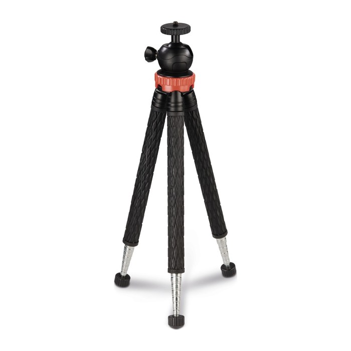 hama Traveller Pro Kamera-Stativ schwarz, rot max. Arbeitshöhe 23,0 cm