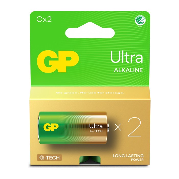 GP Batterien ULTRA Alkali-Mangan Baby C 1,5 V, 2 St.