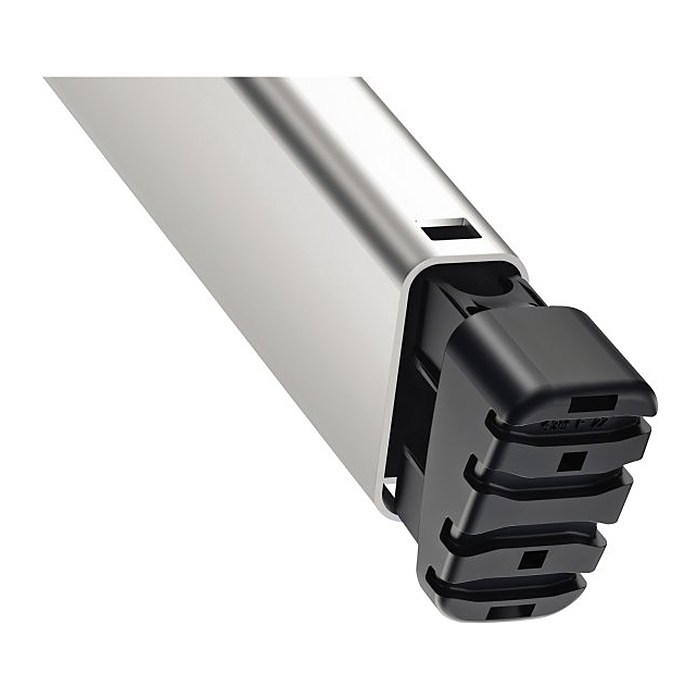 Hailo Stehleiter einseitig L80 ComfortLine silber 5 Stufen, H: 184,0 cm