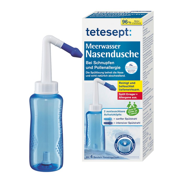 tetesept Nasendusche 4008491115698 blau, weiß Kunststoff, 1 Set