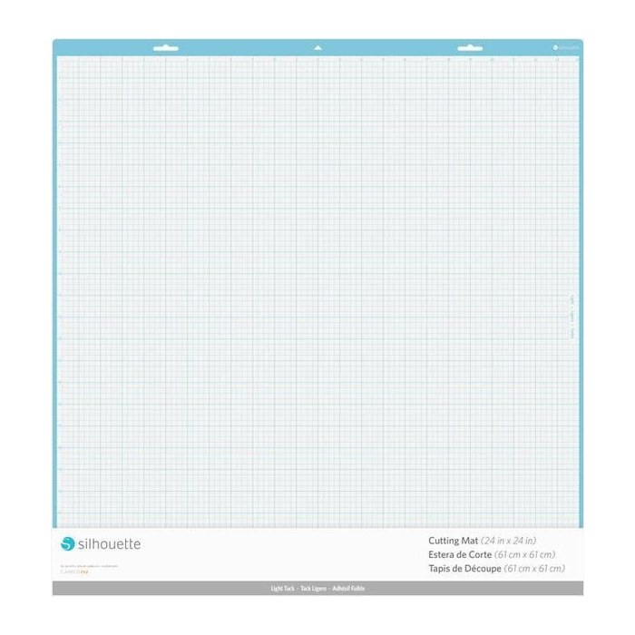 Silhouette CUT-MAT-24X24LT Schneidematte für Schneideplotter leicht klebend 610 x 610 mm (24 x 24 Zoll) , 1 St.