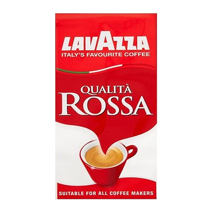 LAVAZZA Qualita Rossa Kaffee, gemahlen, Arabica- und Robustabohnen 250 g