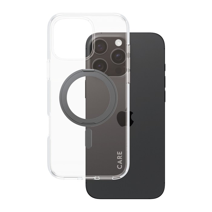 CARE by PanzerGlass® KICKSTAND Handy-Cover für Apple iPhone 16 Pro Max schwarz