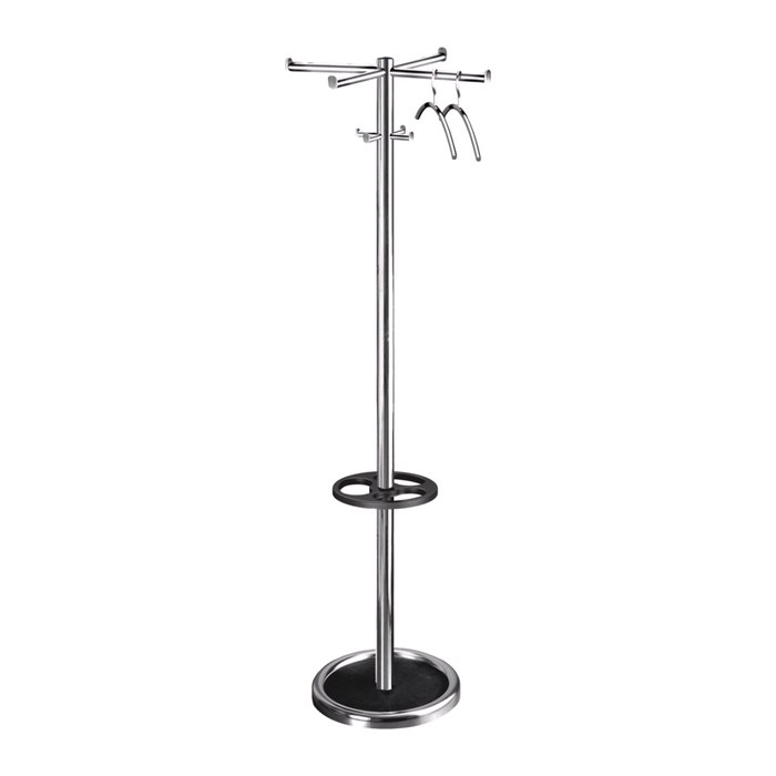 Kerkmann Kleiderständer Roma 30622914 silber Metall 8 Haken 50,0 x 170,0 cm, 1 St.