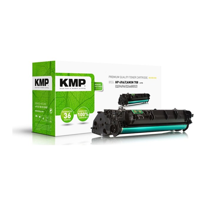 KMP H-T70 schwarz Toner kompatibel zu HP 49A; Canon 708(Q5949A; 0266B002)